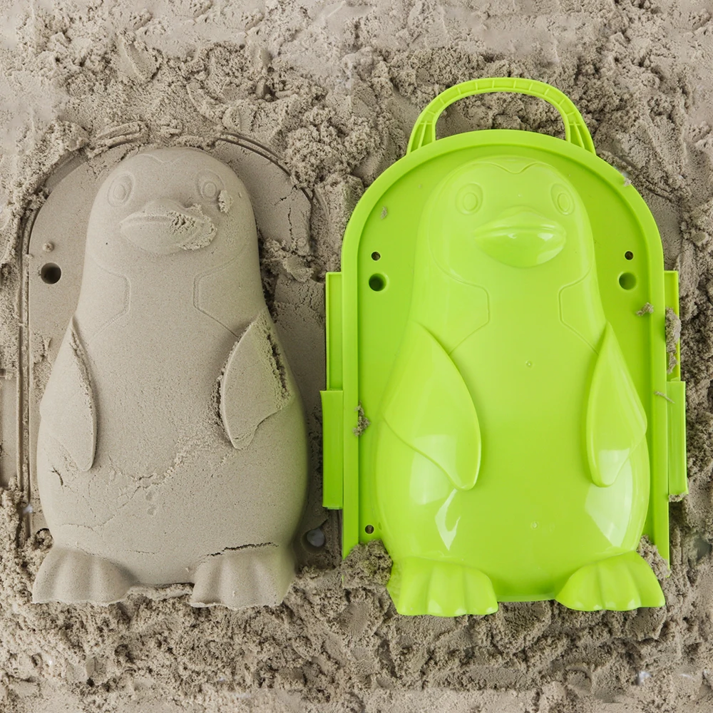 Забавная пляжная Песочная игра 3D мультфильм Пингвин плесень пляж снег модель