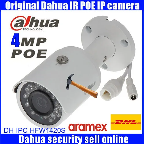 DH IPC HFW1420S 4MP Full HD мини Инфракрасный Пуля Камера ночного видения 30 м сеть
