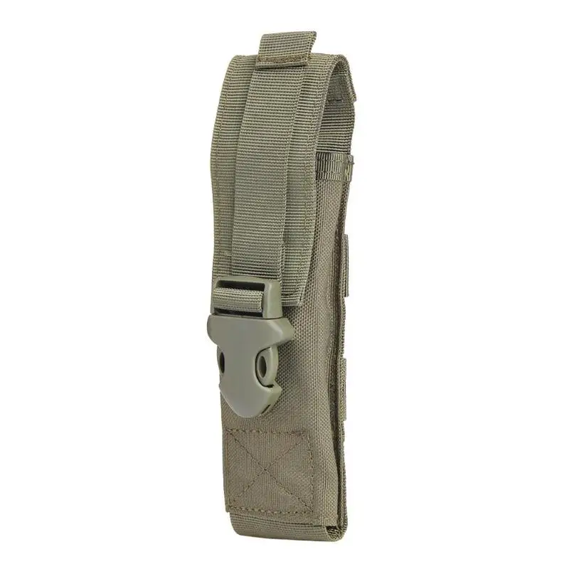 Army Green Тактический Одиночный Пистолет подсумок ножевой фонарик оболочка военный страйкбол патроны Molle Чехол многофункциональные сумки для улицы - Цвет: Army Green