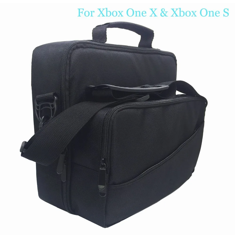Многофункциональная сумка для путешествий, чехол для Xbox One X/S, сумка на плечо с ремешком, держатель для игрового диска