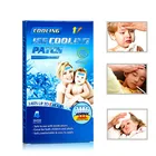 Охлаждающий гелевый пластырь KONGDY для снятия лихорадки, головной боли, стресса рельефные подушки, 6 синих коробок, для взрослых