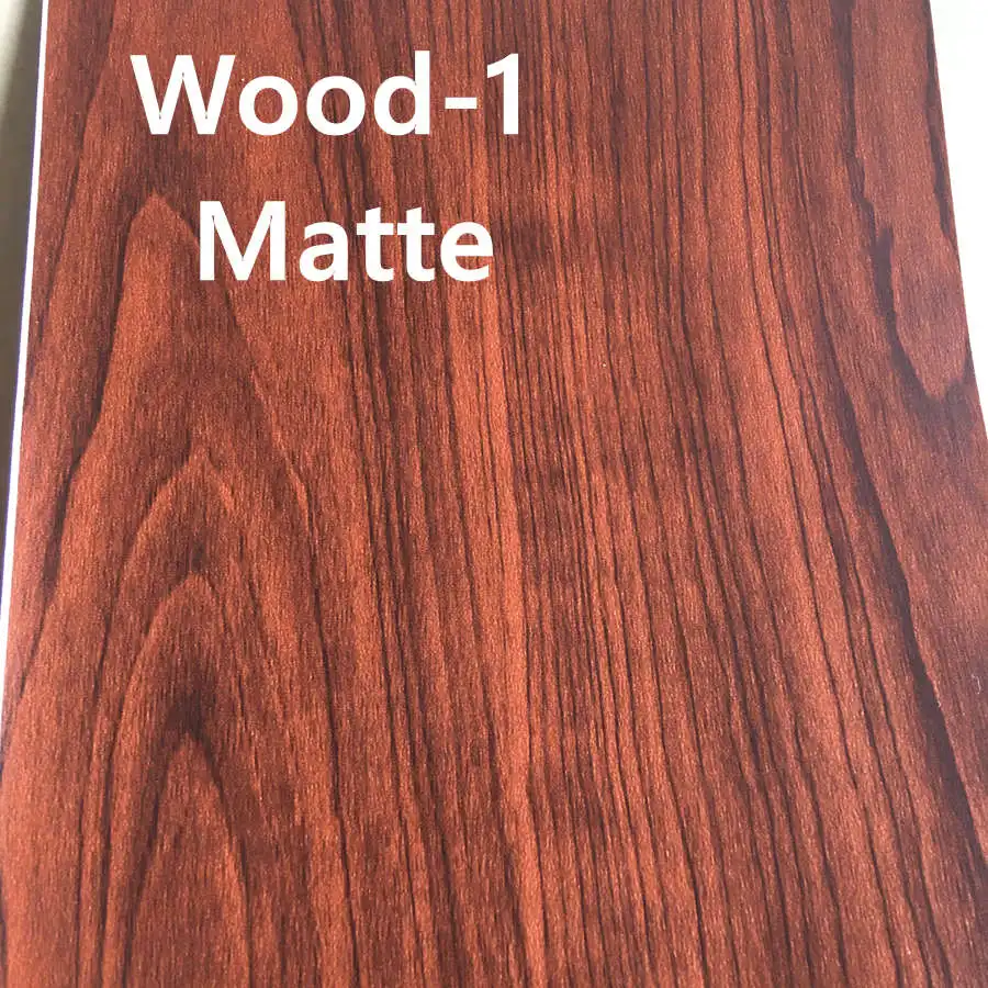 Матовая текстурированная виниловая пленка с текстурой древесины для наклеек