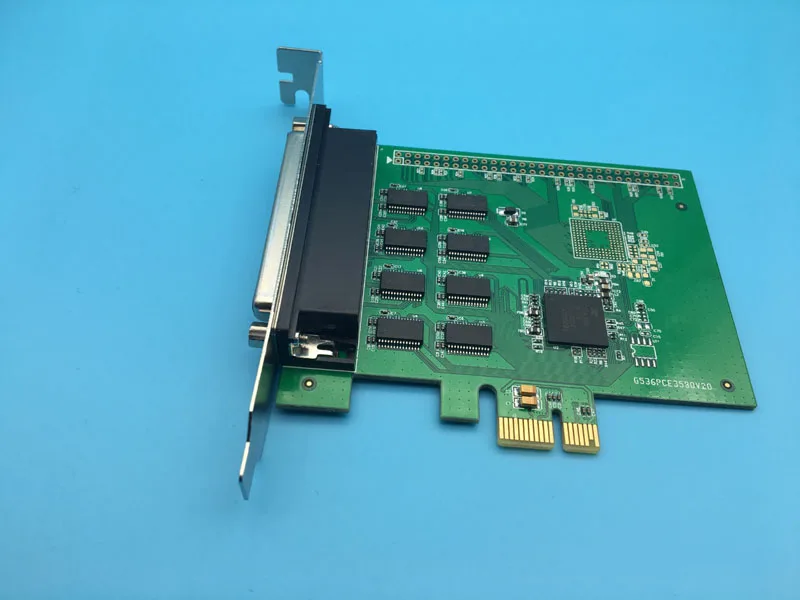 8 портовая серийная плата контроллера RS232 PCI E X1 с кабелем вентилятора XR17V358