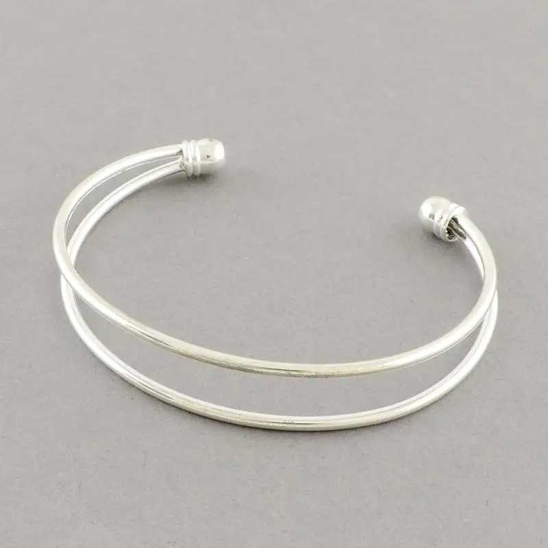 

Brass Cuff Bangles Makings, Bangle Blanks, Silver, 67mm