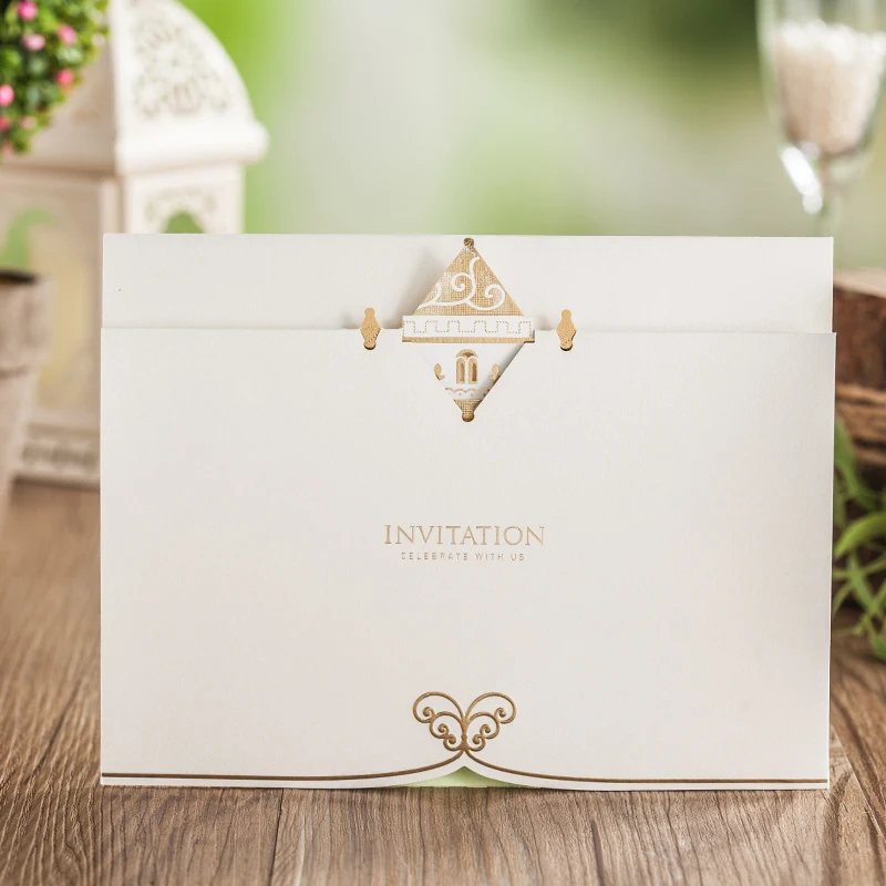 Лазерная Резка 3D Зеленый Цвет Свадебного дерева дизайн День Свадьбы