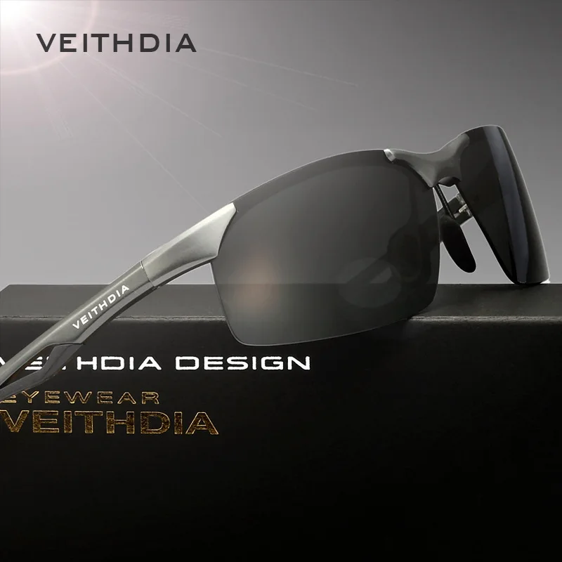 Солнцезащитные очки VEITHDIA оригинальные Брендовые из алюминиево-магниевого