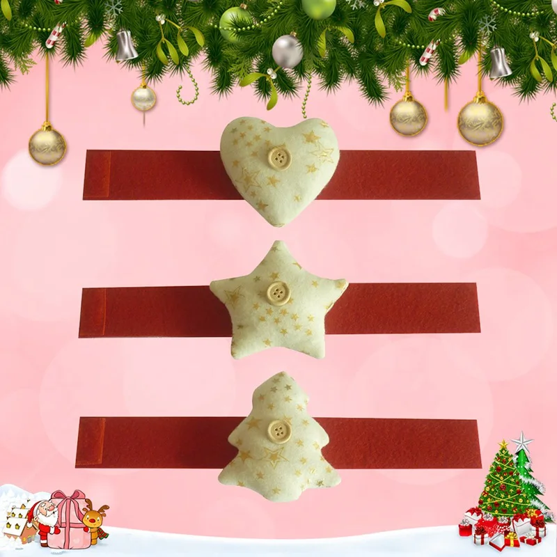 3 шт./партия Новый рождественский персиковый Набор салфеток салфетка пряжка