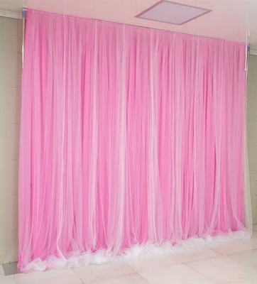 pink Свадебный фон из пряжи, занавески, Вечерние Декорации, подгонянный сценический фон, шелковая драпировка, украшение для сцены - Цвет: pink