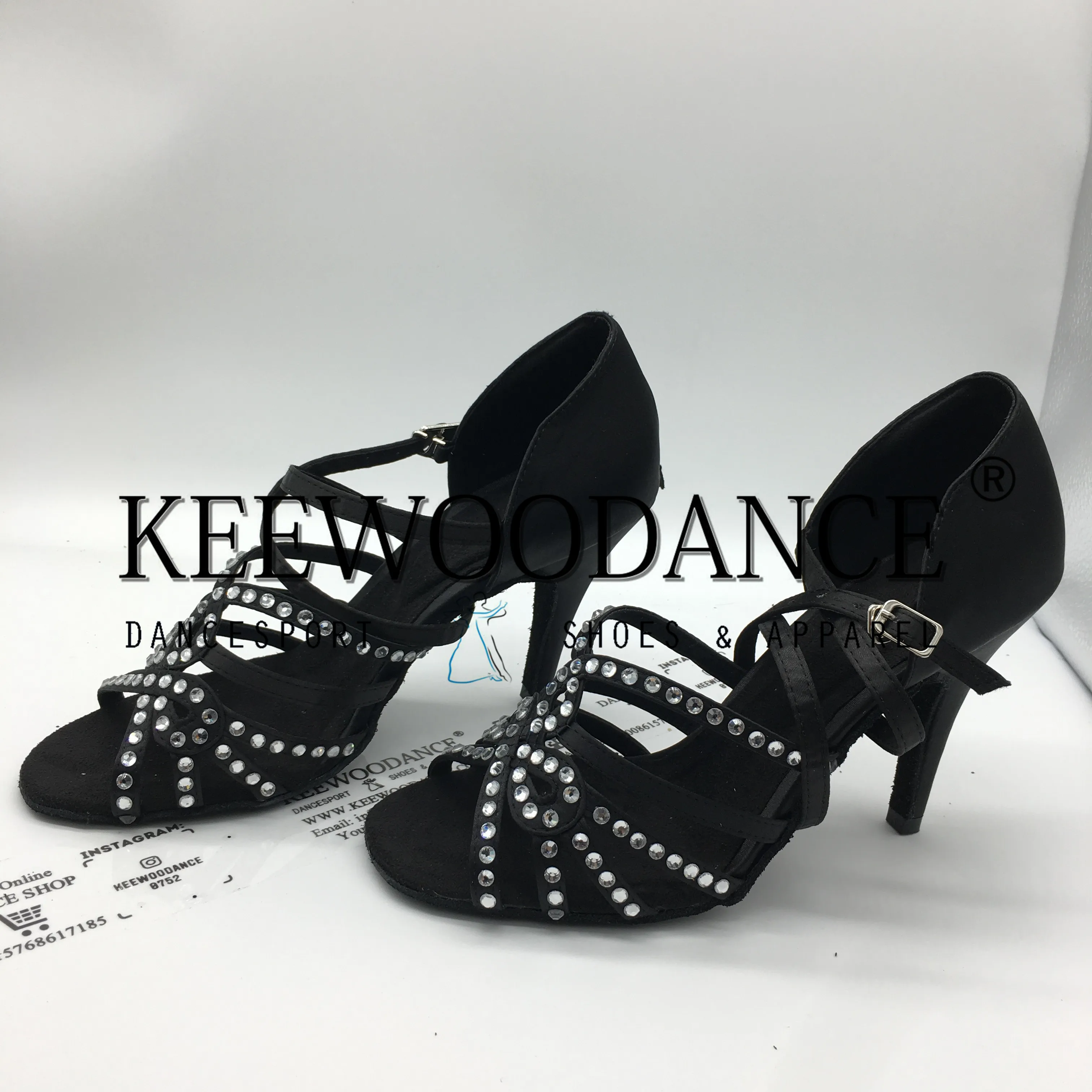 KEEWOO танцевальная обувь со стразами для бальных танцев женская zapatos de mujer туфли