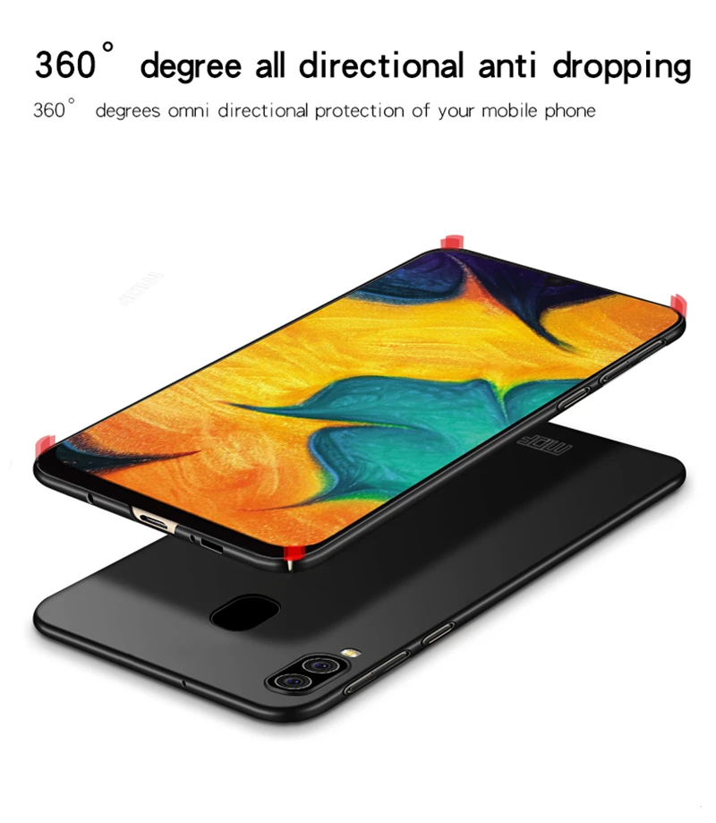 Чехол для Samsung Galaxy A40 тонкий классический матовый чехол из поликарбоната с