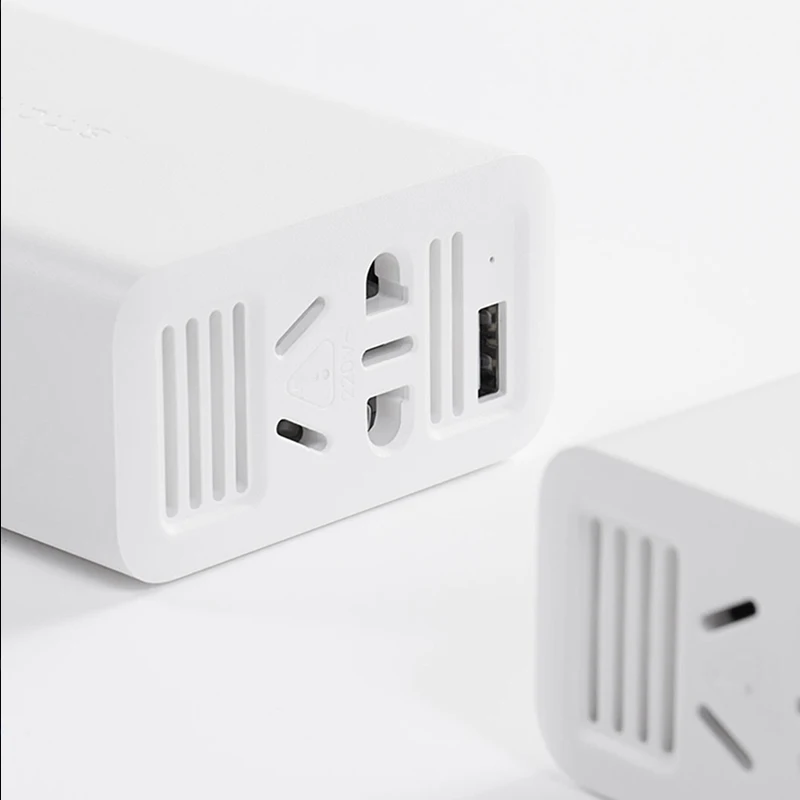 Xiao mi jia Smart автомобильный инвертор 12 В до 220 USB быстрая зарядка AC Xioa розетка