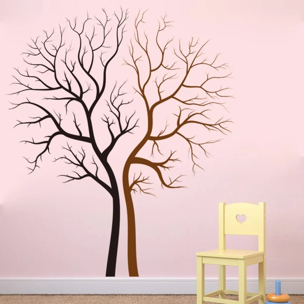 Необычные пара влюбленных дерево стены наклейки съемный виниловые Книги по