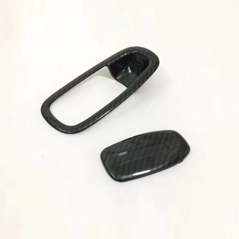 2018 Interior Carbon Fiber Color Glove Storage Box Handle Cover Bowl Insert Panel Chrome Car Styling For Volvo XC60 Accessories |
