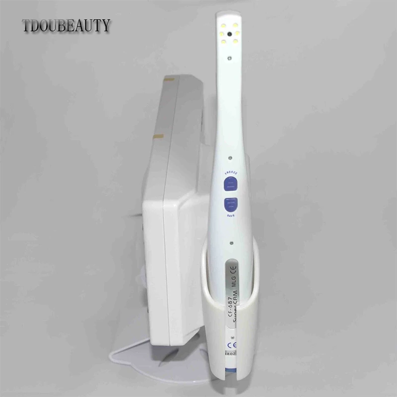 TDOUBEAUTY стоматолог Многофункциональный зубной полости рта Камера с X-ray фильм читателя и 5 дюймов ЖК-дисплей и SD карты