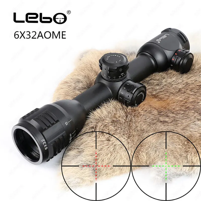 LEBO 6x32 AO Mil Dot стеклянный гравированный компактный замок тактический оптический