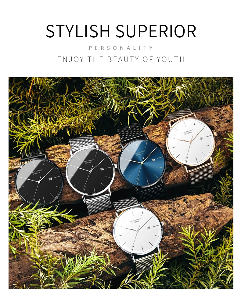 Relogios masculinos montre homme relog hombre marque de Lux day orologio uomo lusso, мужские часы, роскошные повседневные часы из нержавеющей стали