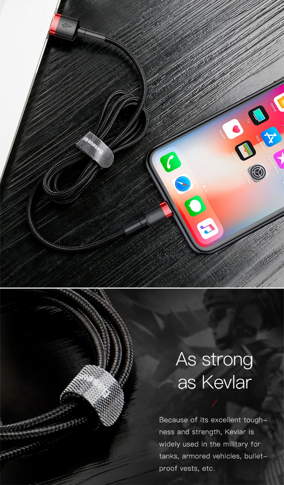Baseus USB кабель для iPhone 11 XR Xs Max 2.4A кабель для быстрой зарядки 3M USB кабель для зарядки данных для iPhone X 8 7 Plus провод для зарядки