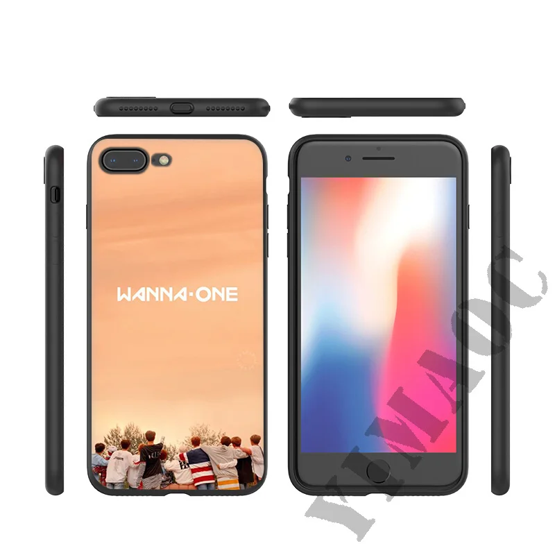 YIMAOC Wanna One Bands Soft Silicone Case for iPhone 11 Pro Xr Xs Max X or 10 8 7 6 6S Plus 5 5S SE |