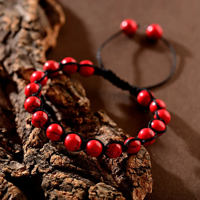 OIQUEI Braided Bracelet Men Handmade 8mm Classic Natural Tiger Eye Stone Charms Hommes Fashion Jewelry Pulsera Hombre | Украшения и