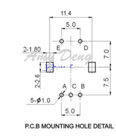 50 шт./лот переключатель кодировщика на 360 градусов EC11 цифровой импульсный