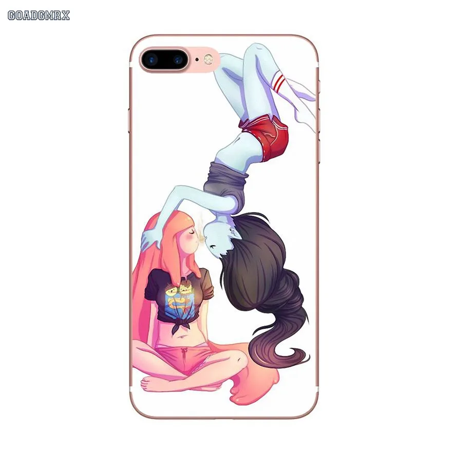 Прозрачный мягкий чехол для iPhone 6 6S 7 8 Plus X XS MAX XR 4 4S 5 5S SE 5C Adventure Time