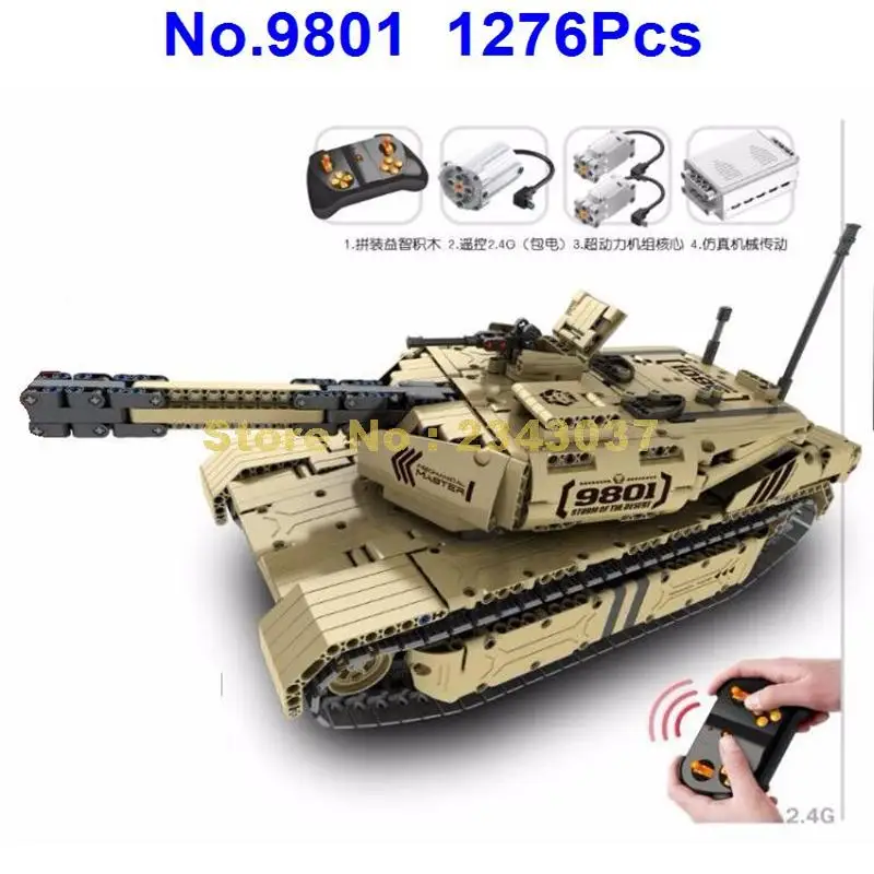 9801 1276 шт. военный дистанционного управления Управление Rc M1a2 главный боевой танк 50