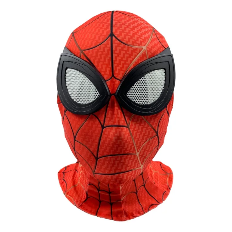 Homecoming mask 1 Потрясающая маска Человека-паука 3D цифровая печать красные черные линзы Человека-паука маска принадлежности для Хэллоуина супергерой косплей реквизит - Цвет: Homecoming mask 1