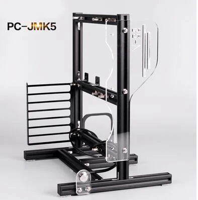 Black case Портативный вертикальный ПК тестовый стенд открытая рамка компьютерная подставка CaseDIY мод материнская плата по стандарту ATX M-ATX ITX Chassic ручная видеокарта - Цвет: Black case