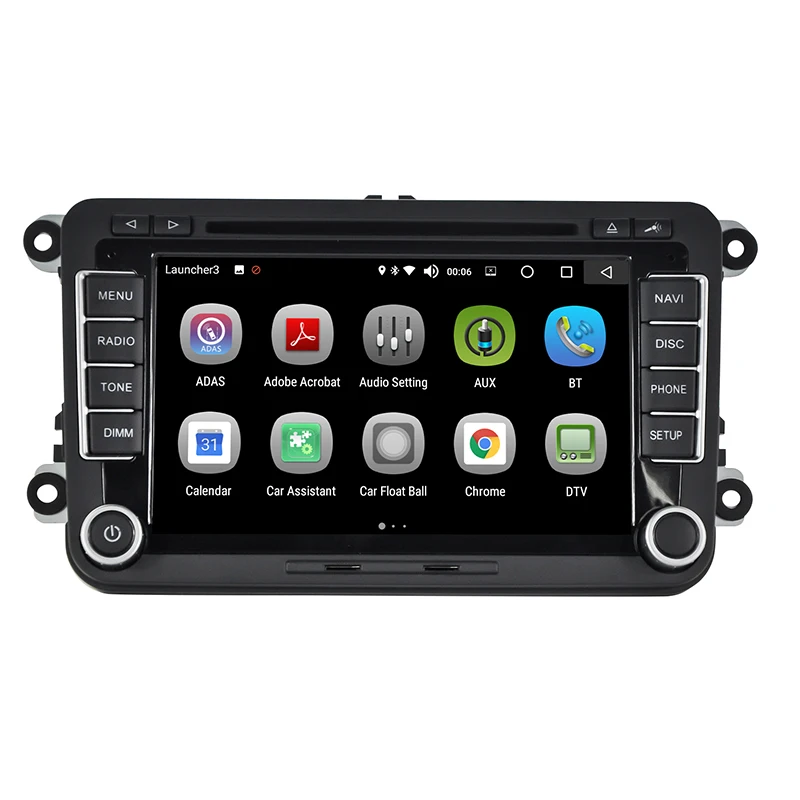 Автомагнитола 2 Din на Android 8 0 мультимедийный DVD плеер с Bluetooth 7 дюймов 4 ГБ/32 ГБ GPS