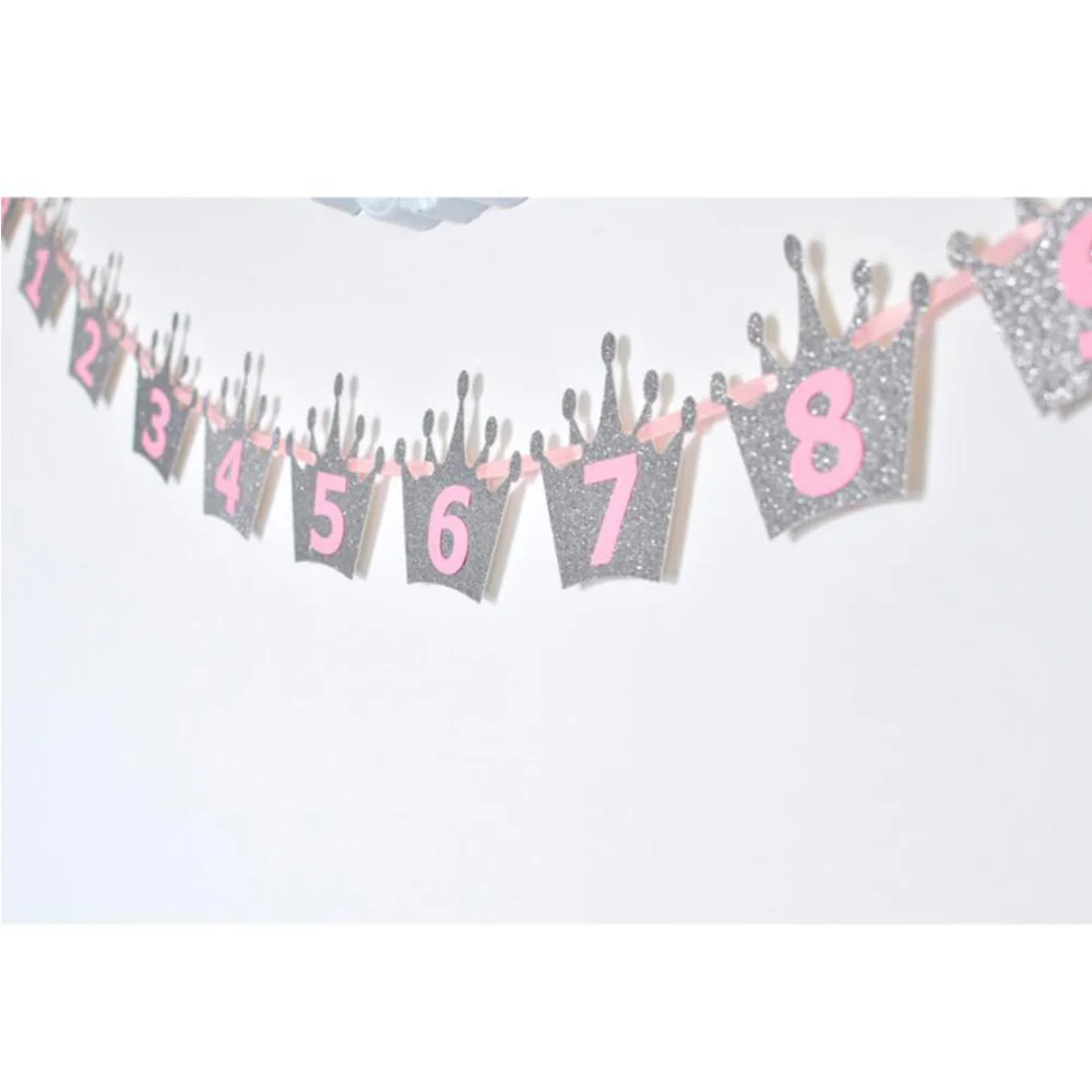 1-12 месяцев детский держатель для фотографий декор комнаты на день рождения фото