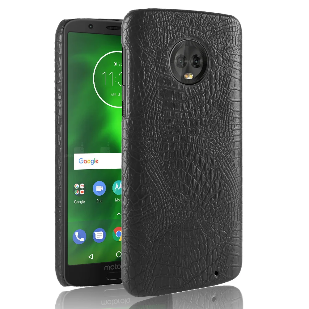 Luxury Crocodile Leather Case for Moto G6 Plus Skin Pattern Cover Shockproof Hard Shell On For Motorola Phone Cases Fundas Bag |