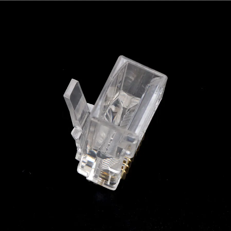 Кабели Ethernet kebidu RJ45 RJ-45 10 шт. модуль сетевой разъем для UTP Cat5 Cat5e кабель с