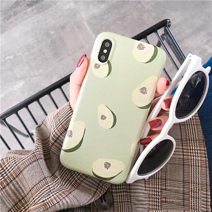 Свежий Оранжевый фруктовый чехол для телефона Iphone Xs Max Xr скраб мягкий силиконовый