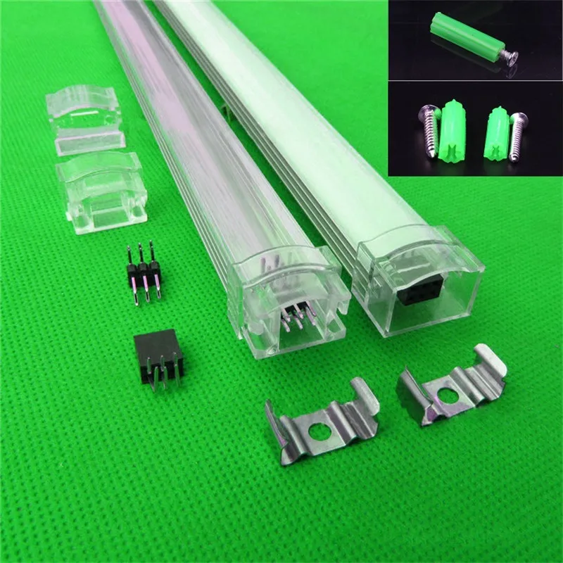 Бесшовный алюминиевый профиль для светодиодной ленты корпус с молочно