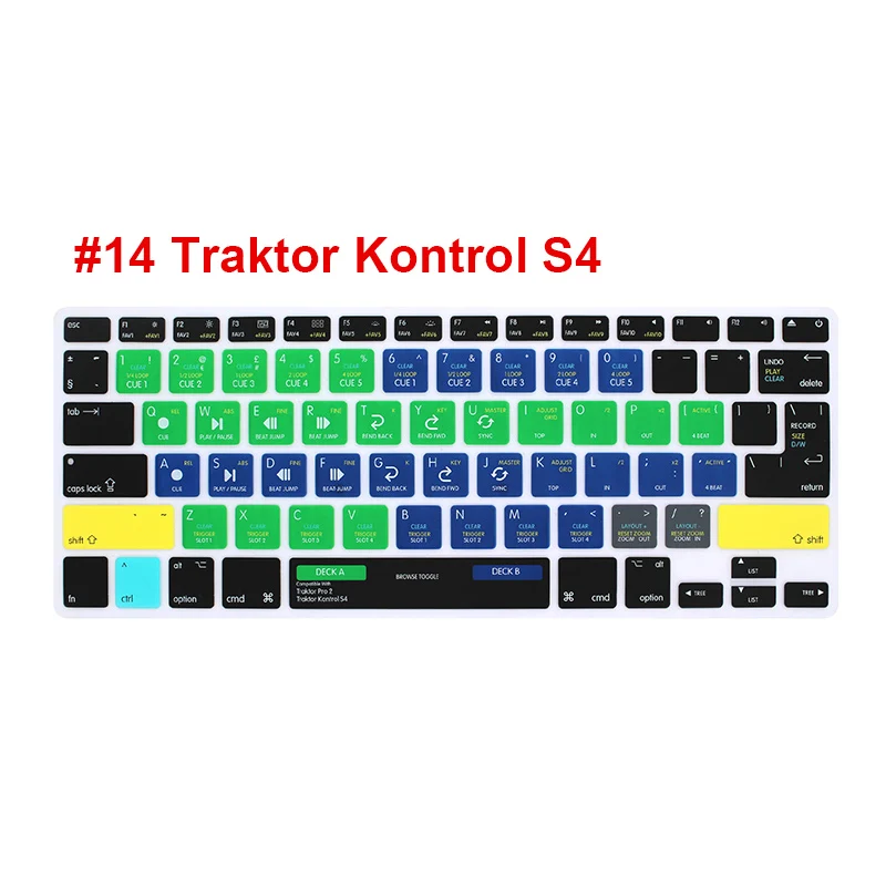 HRH тонкий Ableton Live Logic Pro X Avid Pro инструменты ярлык клавиатуры Обложка кожи для Macbook Pro Air retina 13 15 17 до