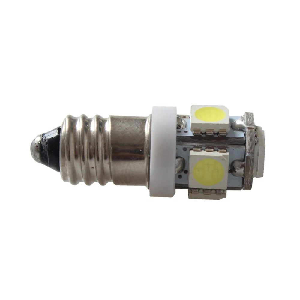 Yushuangyi 10 шт./лот Coloful E10 EY10 5-SMD 5050 5 светодиодных ламп миниатюрная винтовая лампа для