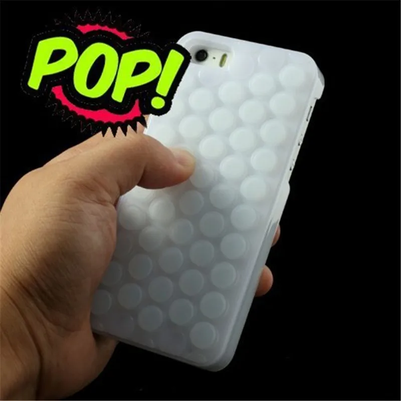 Чехол для iphone 5/6S/7/8 плюс забавные поп звук Popping декомпрессии пузырь Обёрточная бумага Гибридный Силиконовый Puchi футляр чехол для iphone X