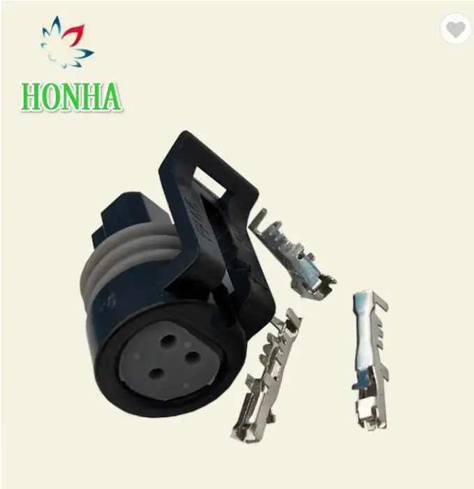 Фото 10 шт./лот 3 Pin/Way для Honeywell 100 150 250 PSI датчик давления масла/топлива; разъем для подключения для Delphi 12065287 12078090 №1