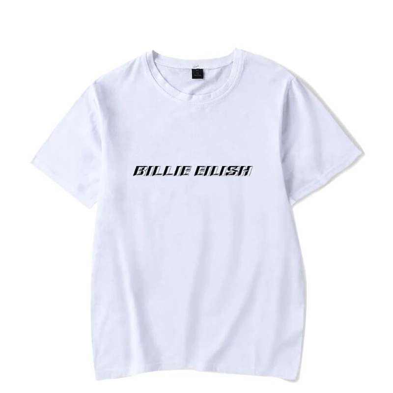 Billie Eilish/уличная футболка в стиле хип-хоп Harajuku/Повседневная футболка с круглым вырезом и короткими рукавами для мальчиков и девочек футболка унисекс Billie Eilish - Цвет: 013