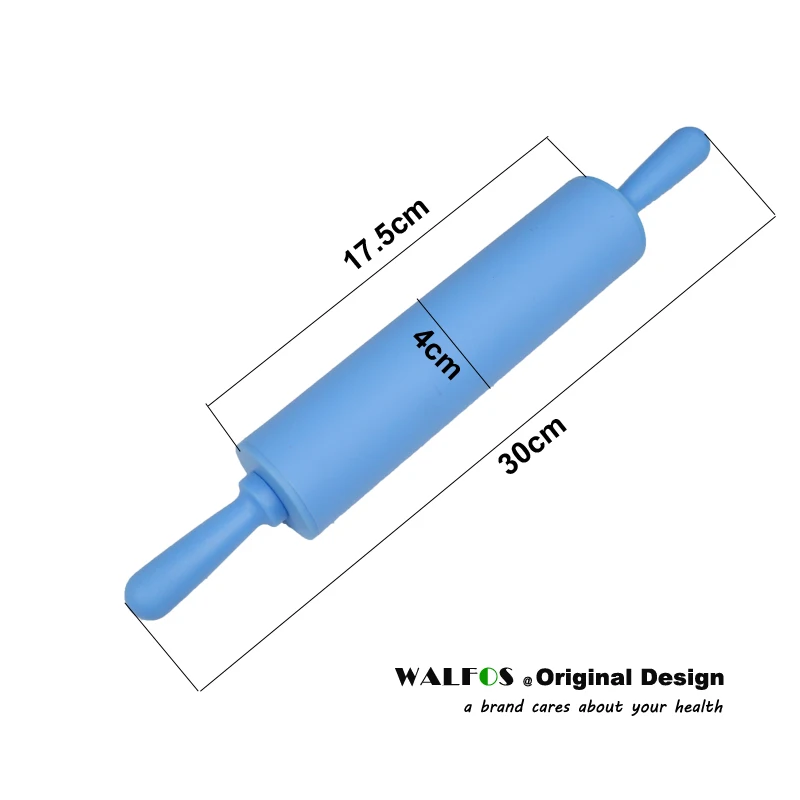 Walfos 30 см антипригарная скалка для помадки для детей, валик для украшения торта, валик для украшения торта, инструмент для выпечки и готовки