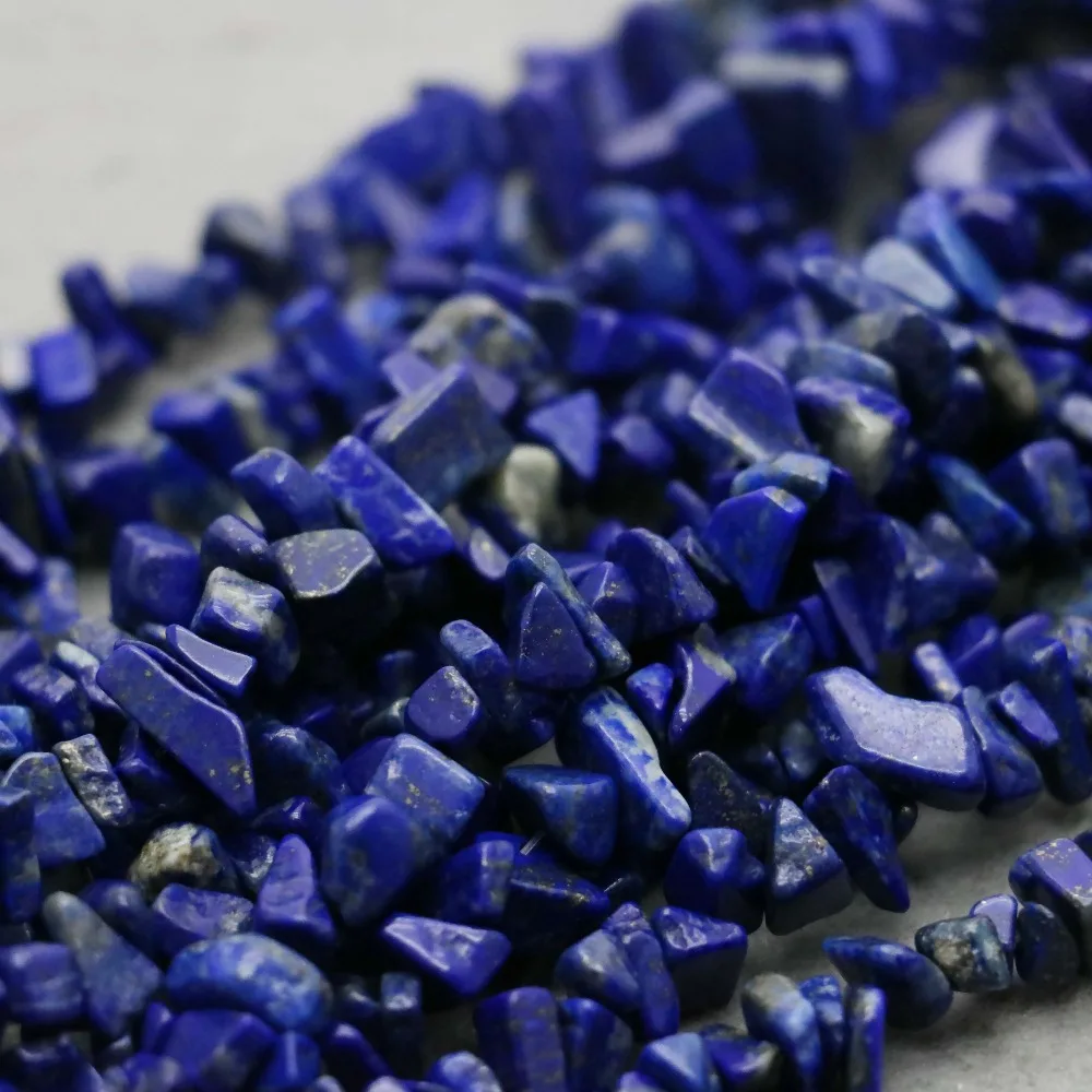 Популярные бусины из лазурита незакрепленные натуральных камней для браслета