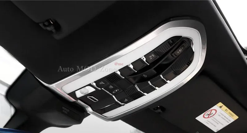Для Porsche Макан 2014-2016 Хром Стайлинг Щепка Внутренний Купол Крыши Передняя Чтение