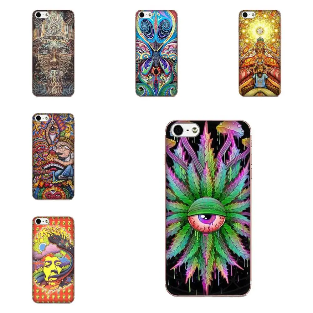 Мягкий ТПУ чехол для телефона Xiaomi Mi3 Mi4 Mi4C Mi4i Mi5 Mi 5S 5X 6 6X A1 Max Mix 2 Note 3 4 Dmt Psychedelic Hallucinogen