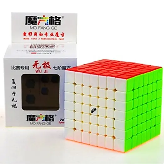 Ци Wuque черный Qiyi Wushuang Stickerless Qiyi Wuhua черный Qiyi Wuji Stickerless Mofangge белый - Цвет: Qiyi wuji 7x7color
