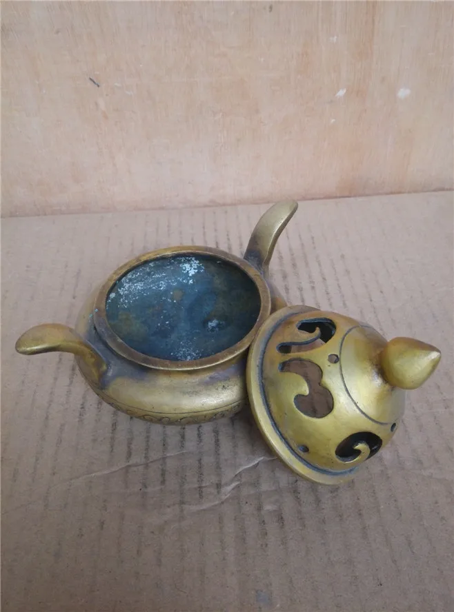 

Pure copper, thick double ears Incense burner / smoked, incense burner