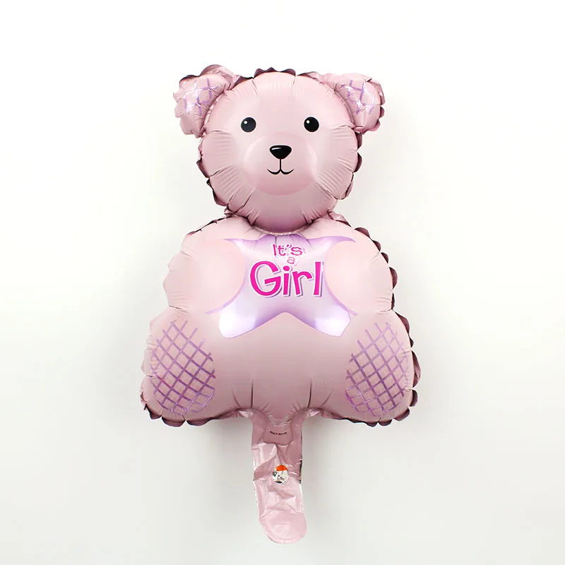 MN PK BB bear 1 шт. мини-медведь милый медведь Алюминиевая фольга шар маленький размер воздушные шарики для день рождения украшения baby shower девочка/мальчик globos - Цвет: MN PK BB bear