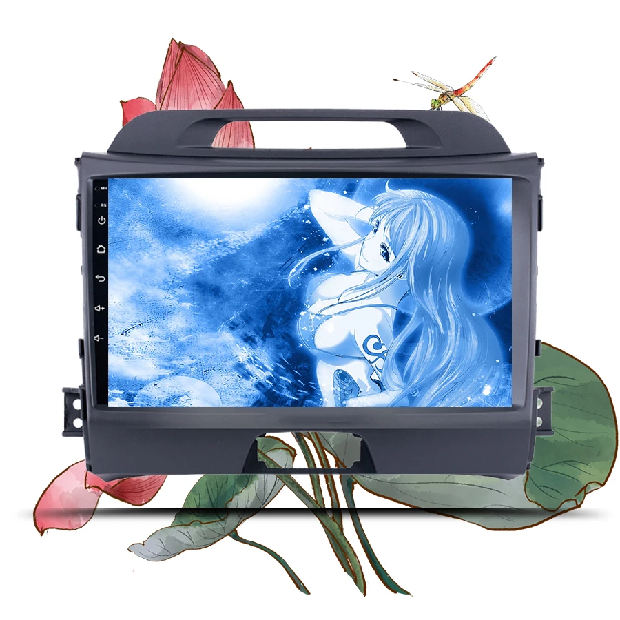2 Din Android 10 0 Автомобильный GPS навигатор Bluetooth wifi 4G для KIA Sportage 2010 2015 9 дюймов IPS экран