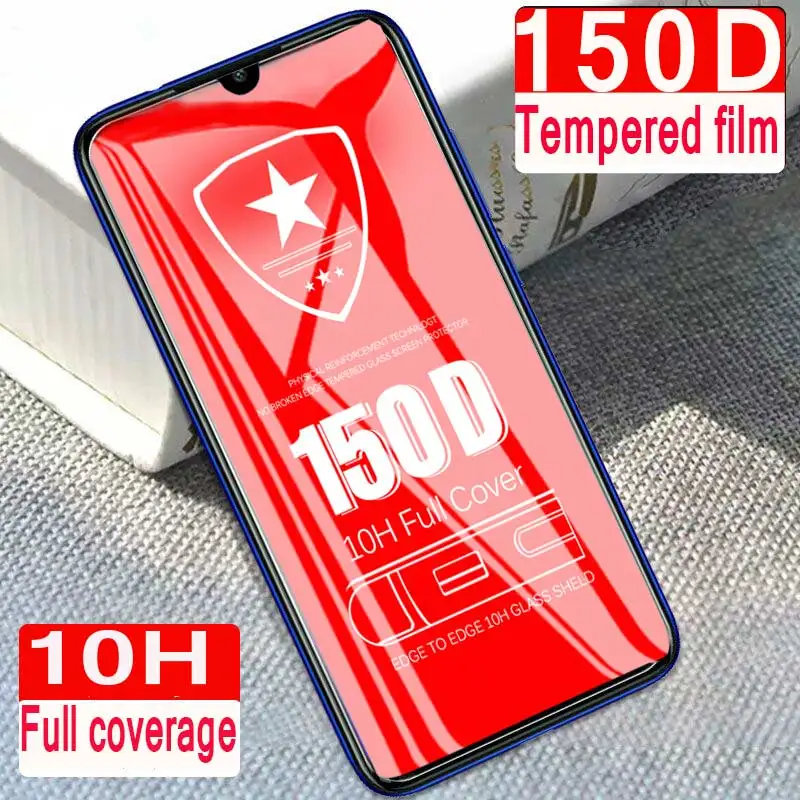 150D Полное покрытие экрана Защитное стекло для Xiaomi Redmi Note 7 5 6 Pro 4X 6A стекло|Защитные