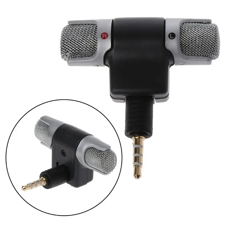 

Mini 3.5mm Jack Microphone Stereo Mic For Recording Mobile Phone for Microphone Electret Condenser Microphone for Smartphone