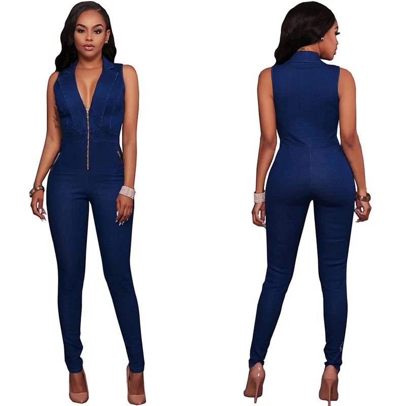 Женский комбинезон без рукавов ковбойский в европейском и американском стиле